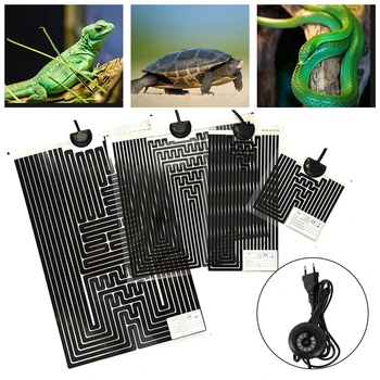 5-45W Reptile Heating Pad For Lizard Turtle Heater Reptiles Warm Adjustable Temperature Controller Mat For Small Fish Tank 1Pc 1