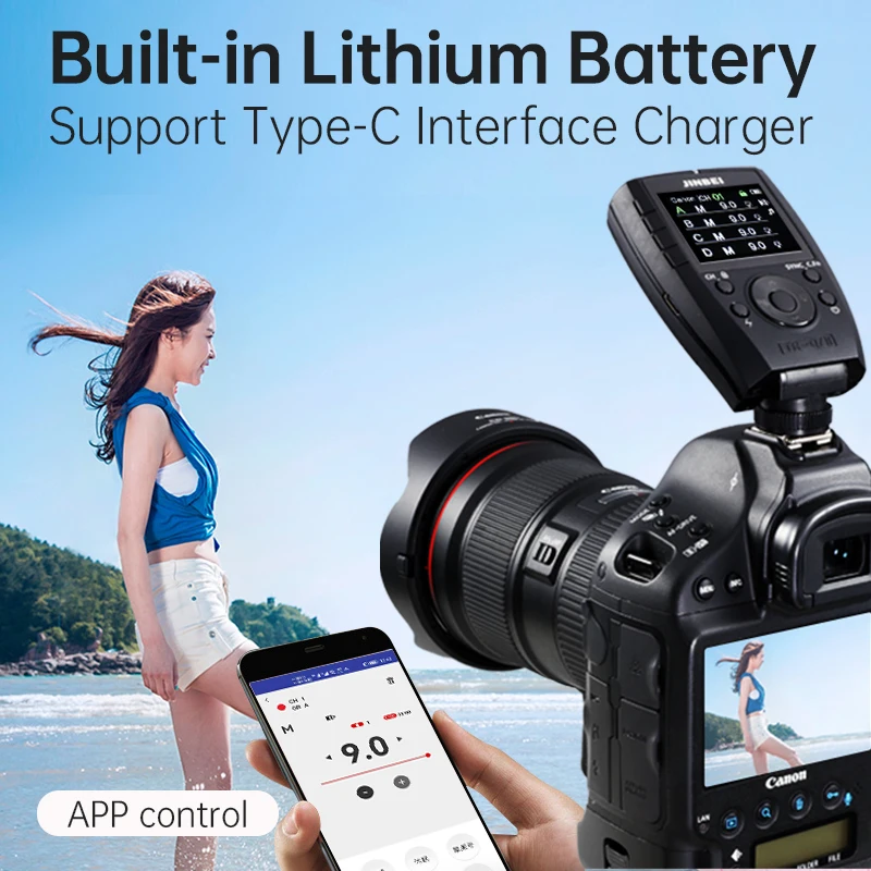 Flash trigger flash control part JINBEI TR-Q7II TR-V6II 2.4G Wireless Trigger Transmitter Speedlite Flash Remote Controller for Canon Nikon Sony Olympus Fuji