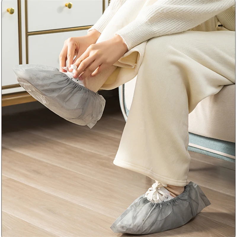 Shoe Covers Disposable 100 Count Non-Woven Shoe Boot Covers Non