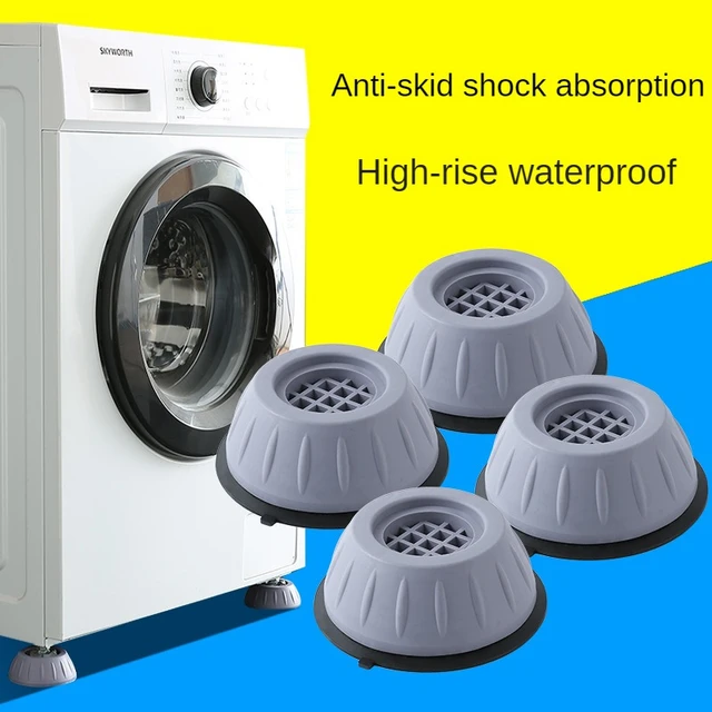 Pied Machine a Laver Anti Bruit, 4PCS Patin Anti Vibration Lave Linge  Antidérapants et Réduisant, pour Machines à laver, Sèche-linge,  Réfrigérateurs, Tampons À Pied Machine À Laver