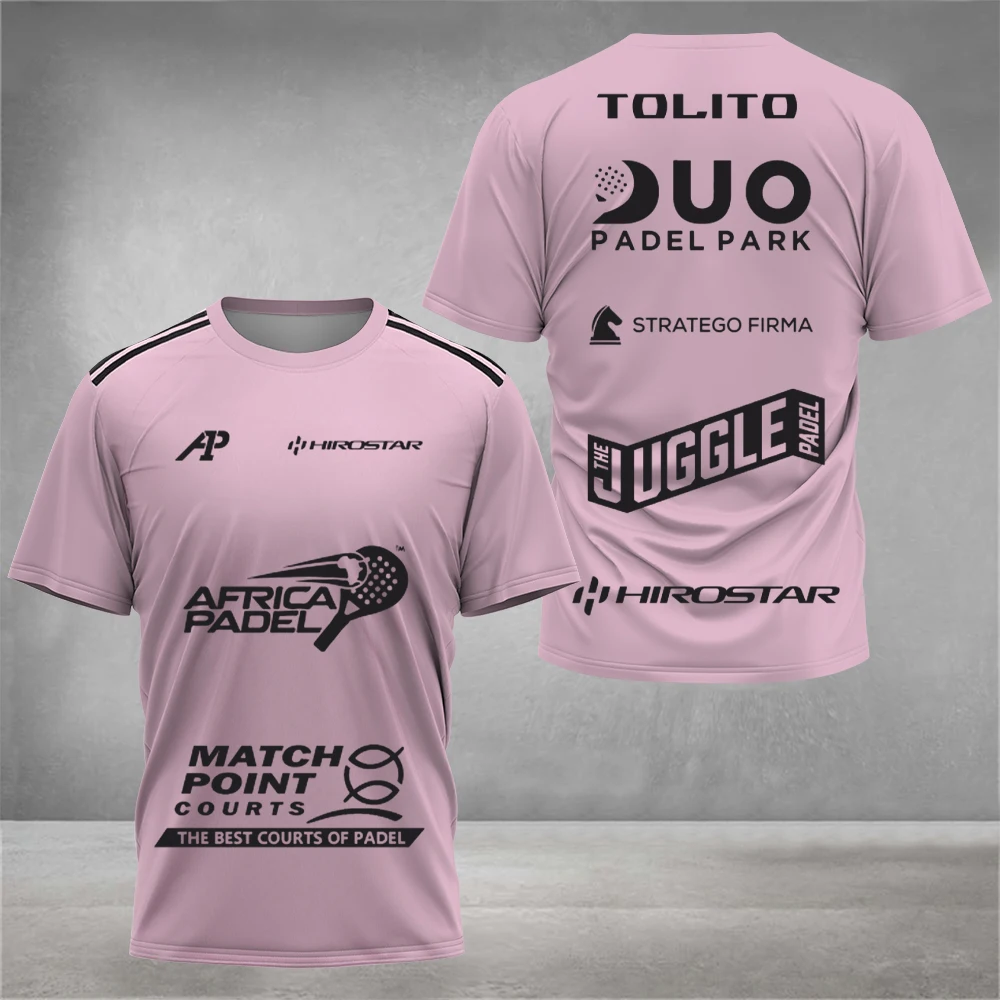 Sommer-Neukollektion Padel Multi Text Padel Grafik 3D-Druck Herren Damen Unisex Schnelltrocknend Atmungsaktives Sport-Wettkampf-T-Shirt