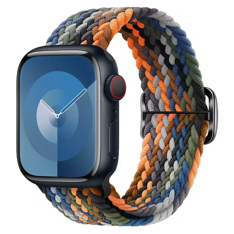 Braided Solo Loop Elastic Apple Watch Band Bracelet Strap