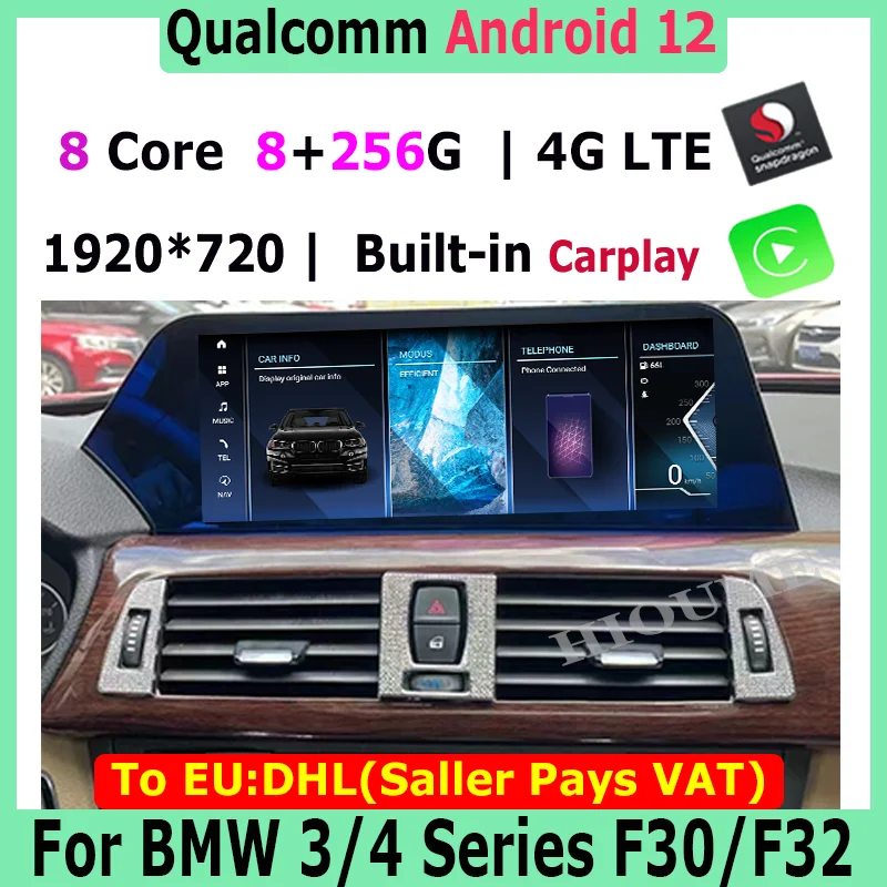 Android 12 Snapdragon & Mtk Autoradio Stereo Video Multimedia Player Autoradio Gps Per Bmw F30 F31 F34 F32 F33 F36 2013-2019