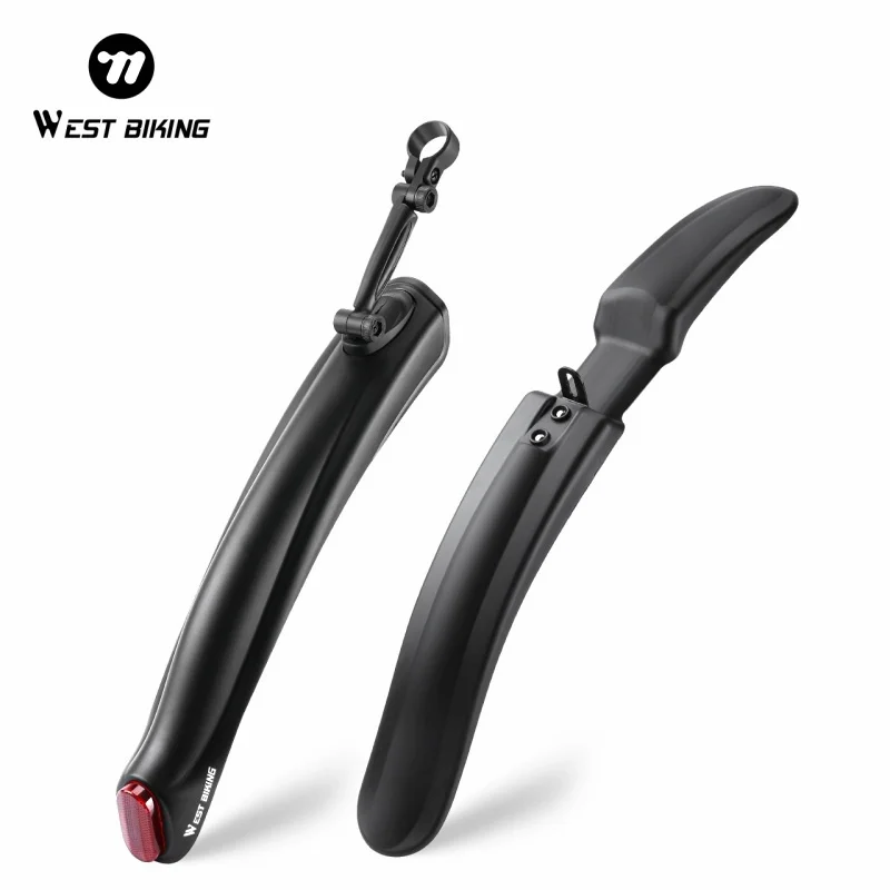 WEST BIKING 26/27.5in Bicycle Mudguard Wings Quick Disassembly Mtb Front Rear Mudguard Protect Against Splash Water Bike Parts bicycle fender