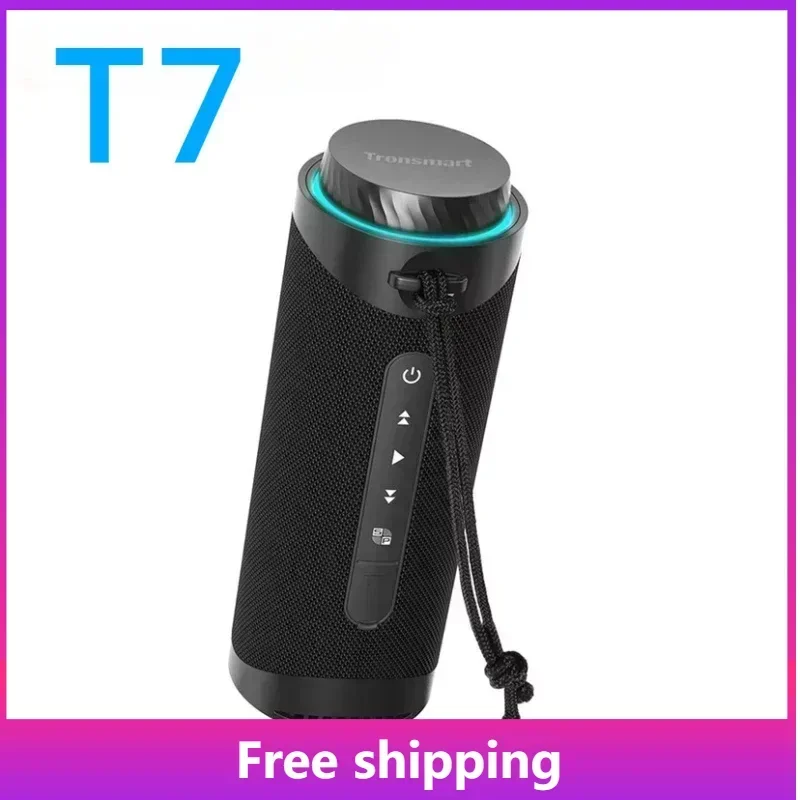 Tronsmart-Haut-parleur Bluetooth T7, étanche IPX7, extérieur, basses choquantes, effet sonore surround, haut-parleur de volume de contrôle personnalisé