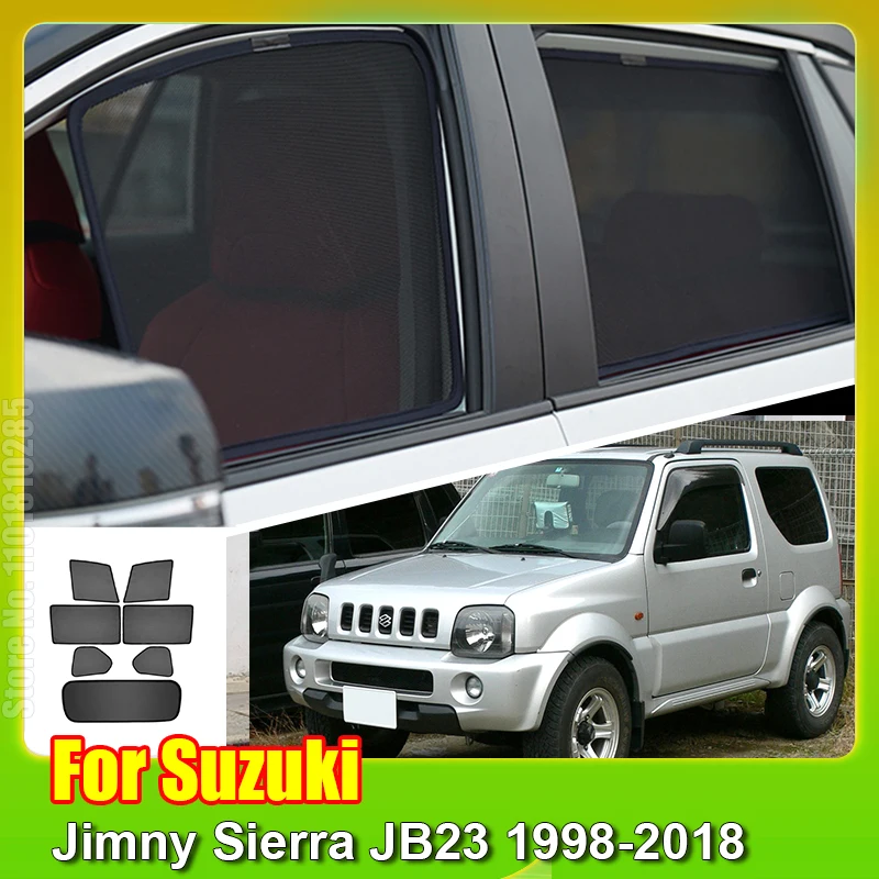 

Автомобильный Магнитный солнцезащитный козырек для Suzuki Jimny Sierra JB23 1998-2018, передняя ветровая занавеска, задний козырек
