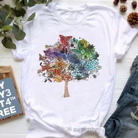 Buddha Chakra Meditation Print Tshirt Women'S Clothing Yoga White T Shirt Femme Funny T-Shirt Female Harajuku Shirt Tops - Image 3
