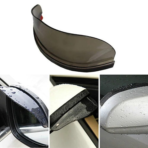 2 Pcs Universal Car Rear view Mirror Sun Visor Shade Shield Rain Eyebrow Visor Shade Shield Water Guard for Car Truck