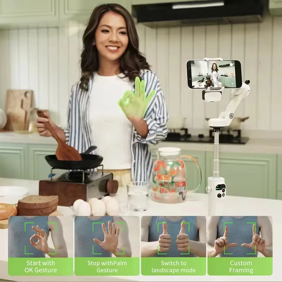 Gimbal Stabilisateur ULTRA Combo pour Smartphone, 13.5h Autonomie