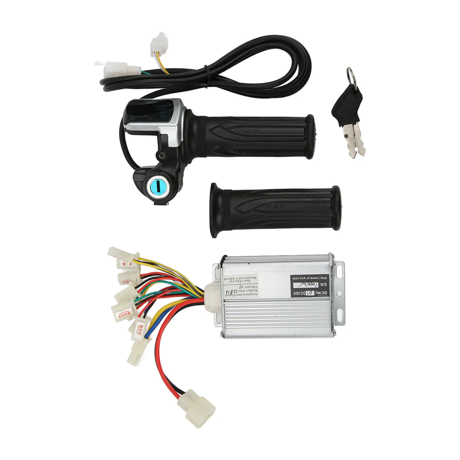 36V 1000W Motor Brushed Speed Controller with Locking Battery Display Throttle Grip for Mini Bike Throttle Grip motor speed controller
