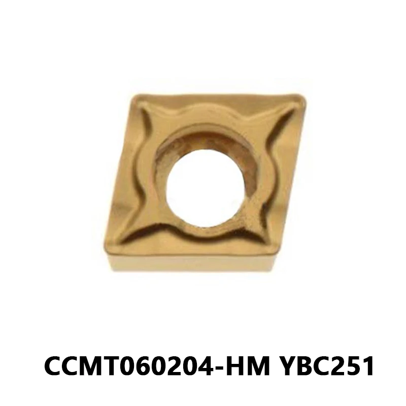 

CCMT060204 CCMT 10pcs Turning Inserts CCMT060204-HM YBC251 for Steel Internal Turning Tool Boring Bar Lathe Cutting Metal Tools
