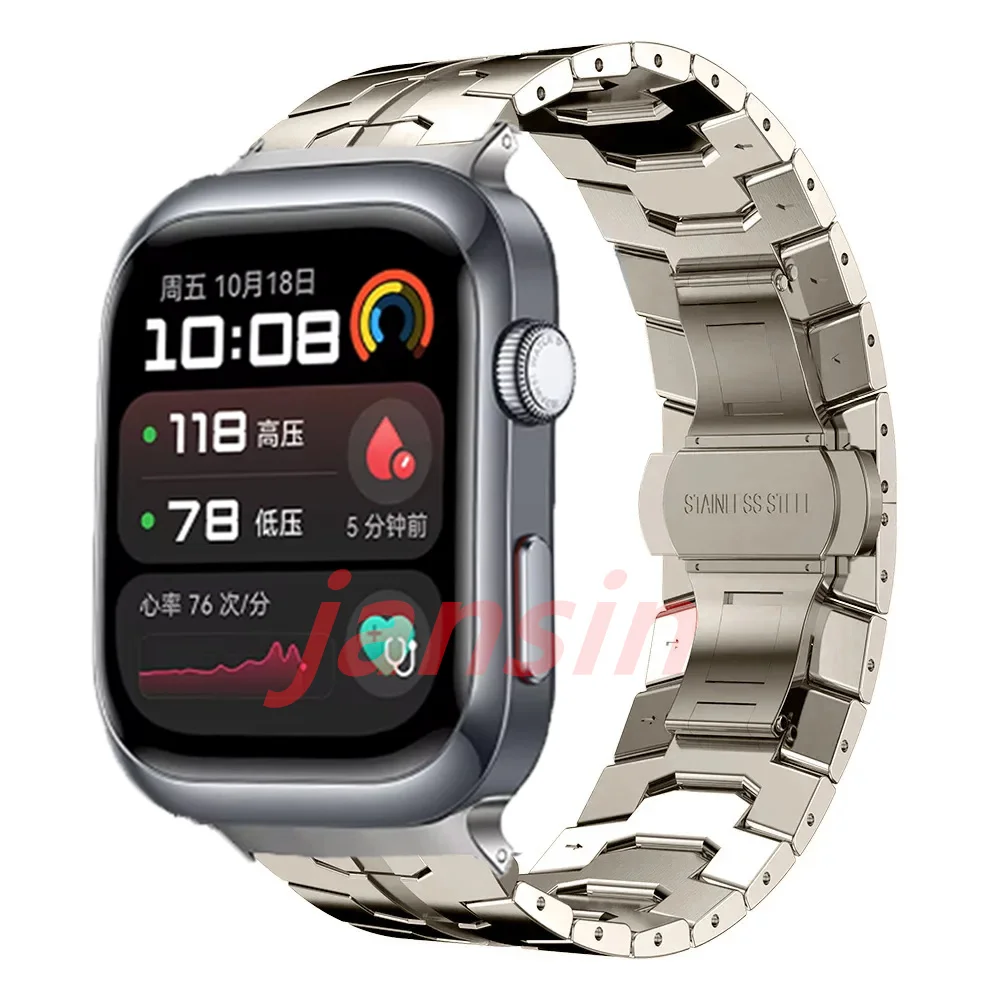 Stainless Steel Metal Wristband Bracelet - Business Watchband Accessory
