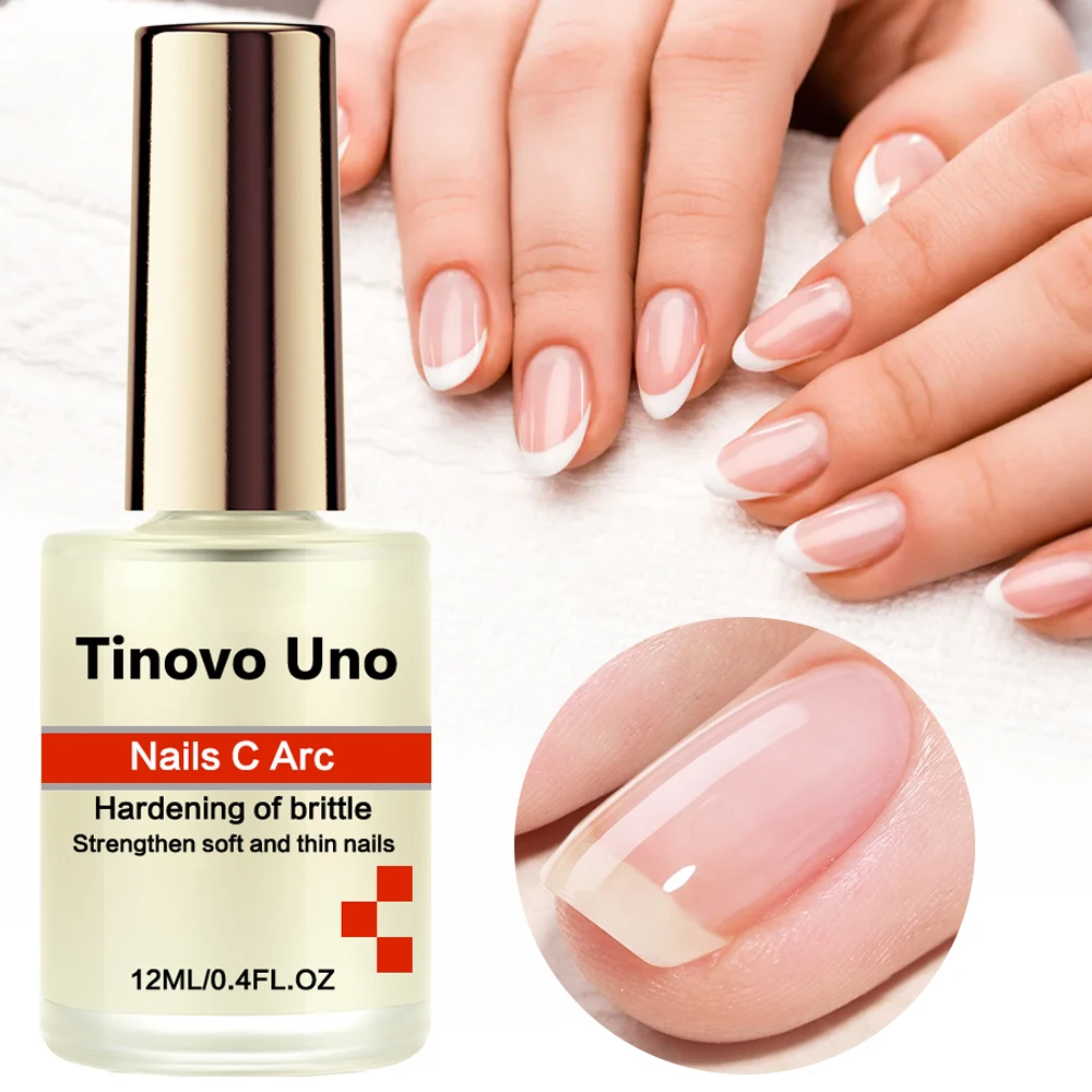 Tinovo Uno Nails C Arc Nail Hardener Keratin Protein Strengthener Natural Dry 12ml Healthy Growth Oil Repair Thin Brittle Nails