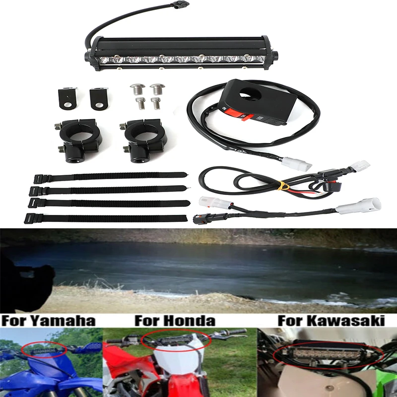 78InchHandlebarsMotocrossUpgradedVersionHeadlightLEDLightKit