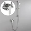 Stainless Steel Shower Faucet Hot And Cold Water Mixer G1/2inch Wall Mounted Metal Handle Shower Faucet Water Valve Faucet 3