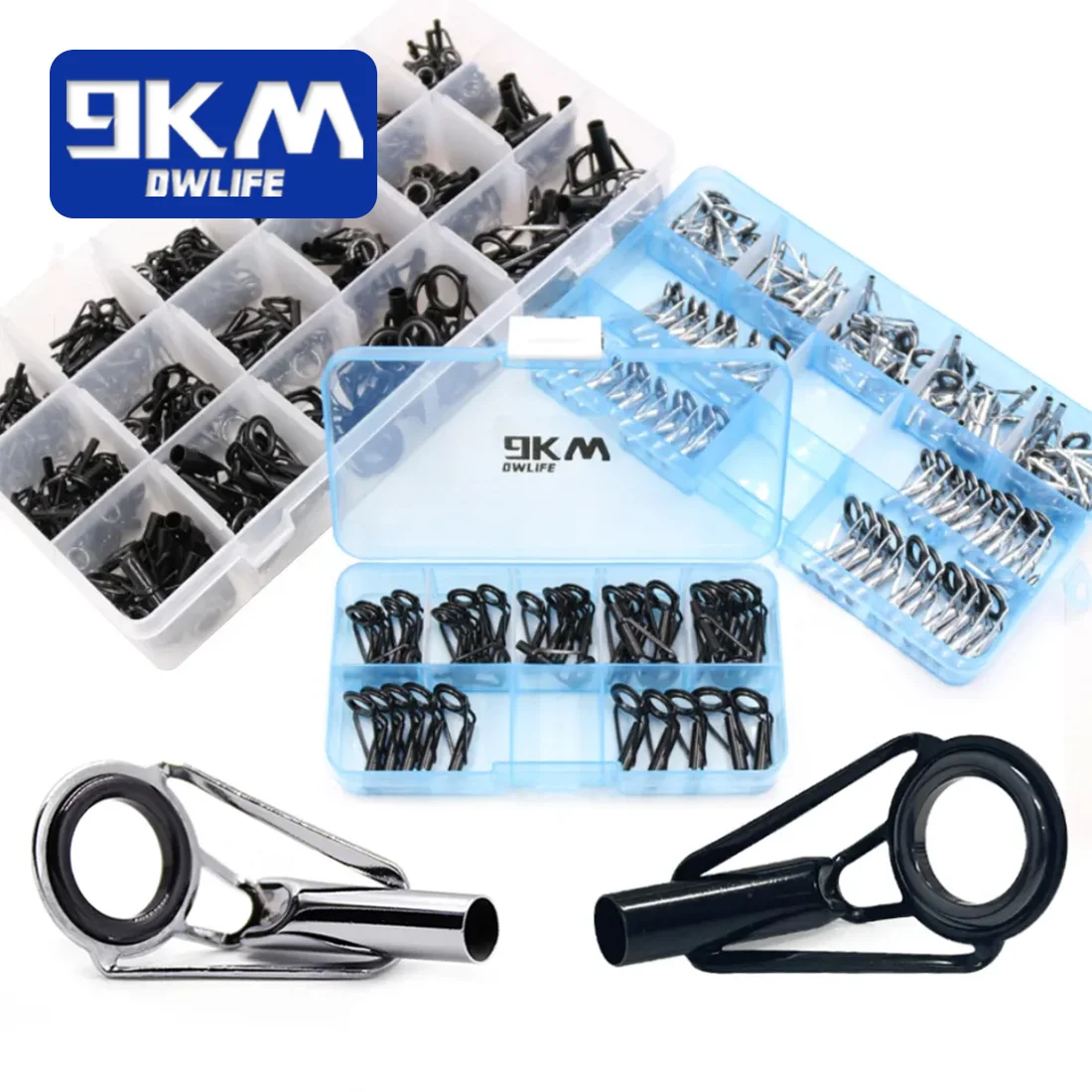 Fishing Rod Guide Tip Repair Kit Set 24~230Pcs Rod Building Guide