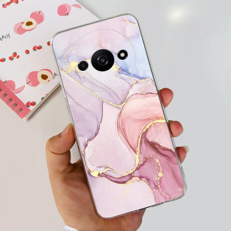 Elegant Printing Soft Silicone Clear TPU Slim Phone Case
