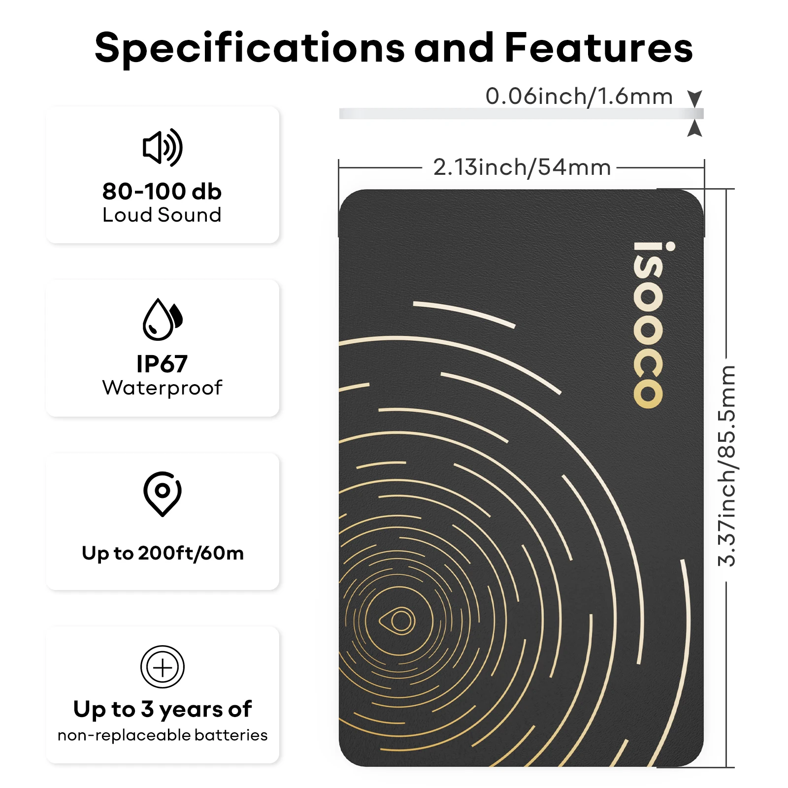 1Pcs Wallet Tracker Card 3 Years Long Battery Life Anti-lost Smart Card Location Tracking Tag for Apple Find My App Item Finder