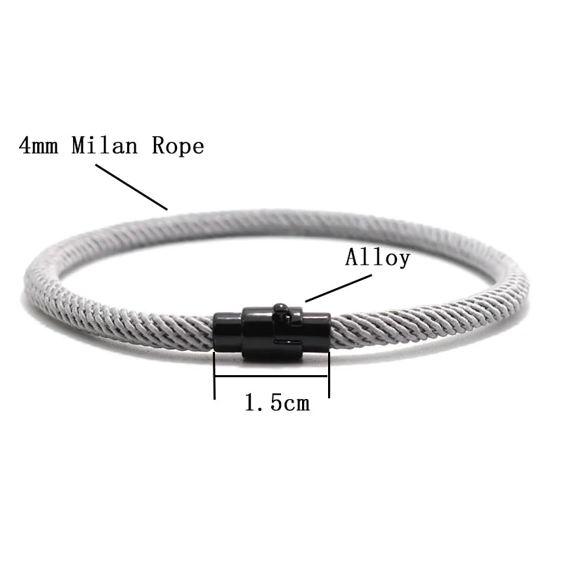 Magnetic Cord Men Bracelet Fashion Jewelry Accessory