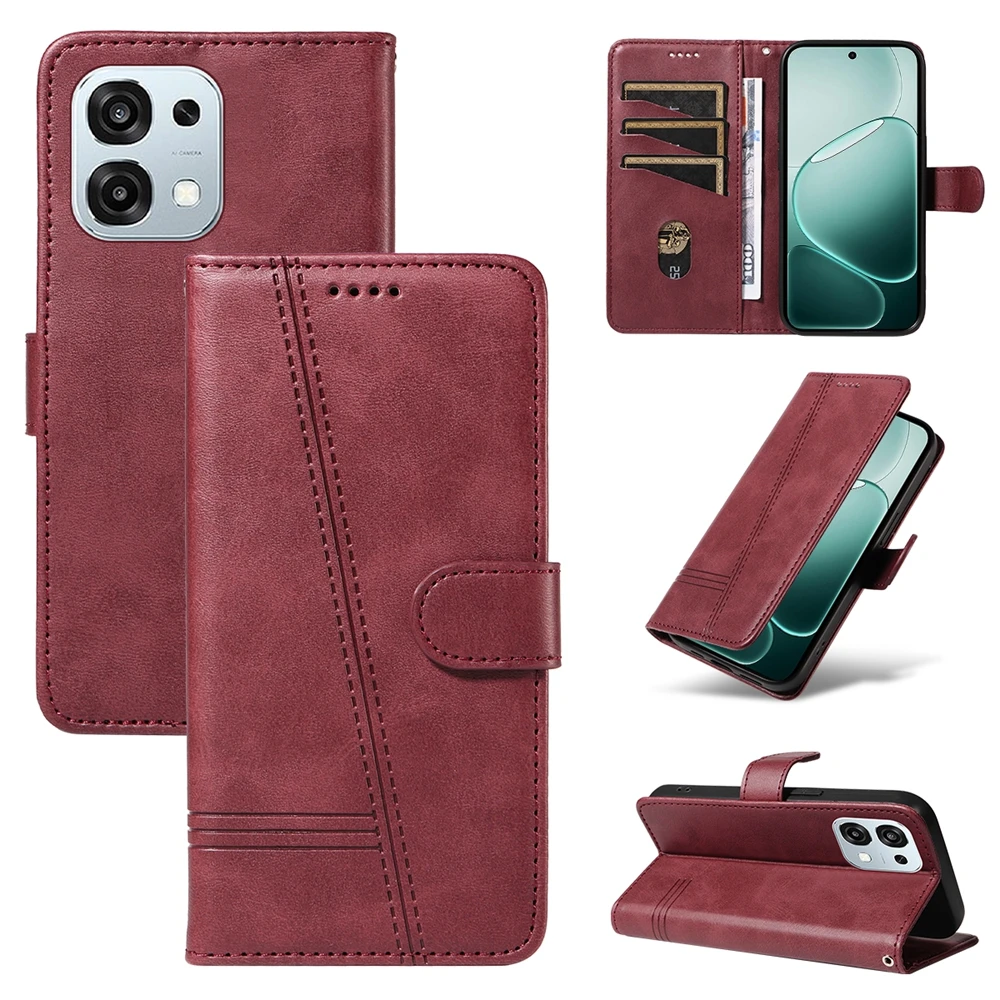 Premium Wallet Flip Leather Phone Case - Elegant Protective Cover
