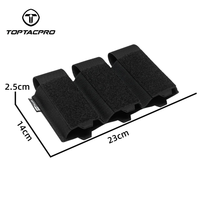 Pochette Triple Chargeur Tactique 5.56 Sinairsoft – Nylon, Crochet élastique Et Boucle DOPE