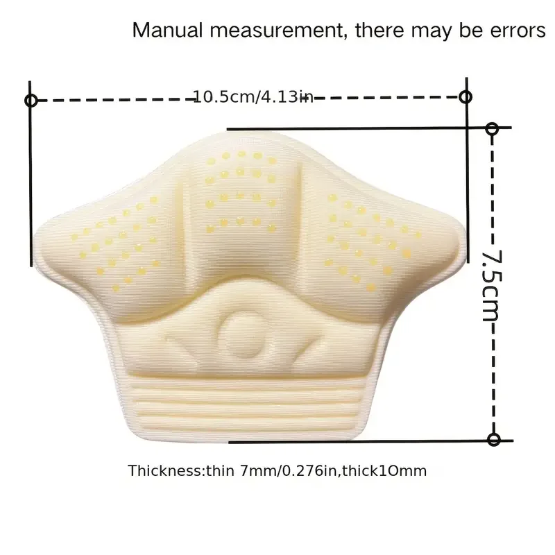 2/4Pcs Heel Stickers Heel Protectors Sneaker Shrinking Insoles Anti-wear Feet Shoe Pads Adjust Size High Cushion Inserts shoe insoles heel patch insole heel protector heel protector pads heel insoles shoe repair stickers heel cushion insole heel cushion protector heel protector patches heel grips