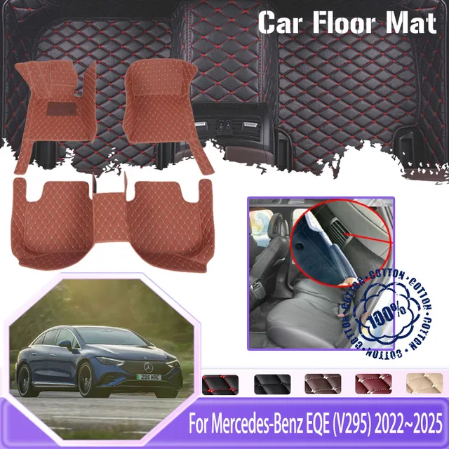Car Floor Mats For Mercedes-Benz EQE V295 2022 2023 2024 2025