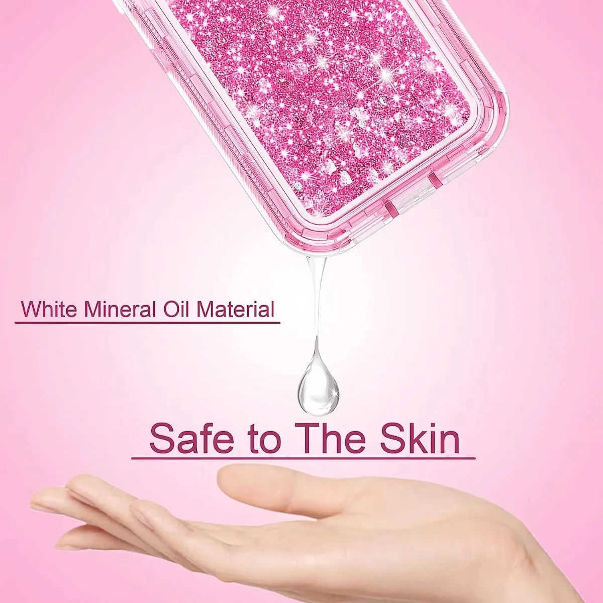 Elegant Glitter Quicksand Heavy Duty Phone Case - 3 in 1 Military Grade Shockproof Protection
