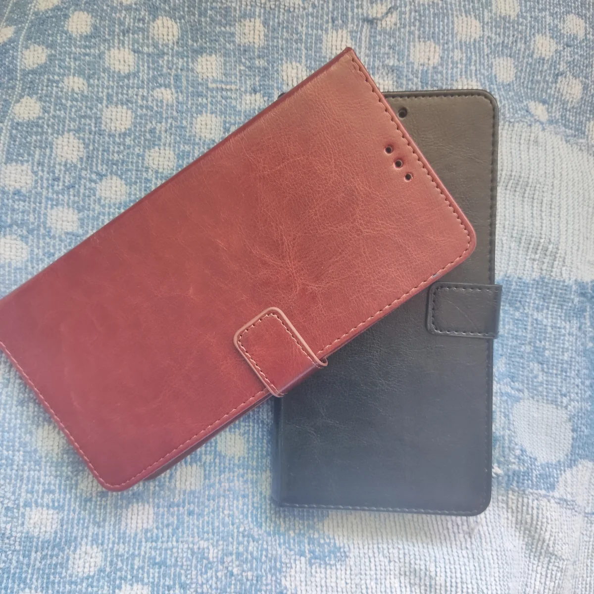 Premium PU Leather Wallet Flip Case - Durable Phone Cover and Accessories
