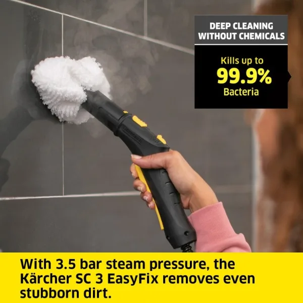 Kärcher - SC 3 Portable Multi-Surface Steam Cleaner/Steam Mop with Attachments – Chemical-Free, Rapid 40 Second Heat-Up 2