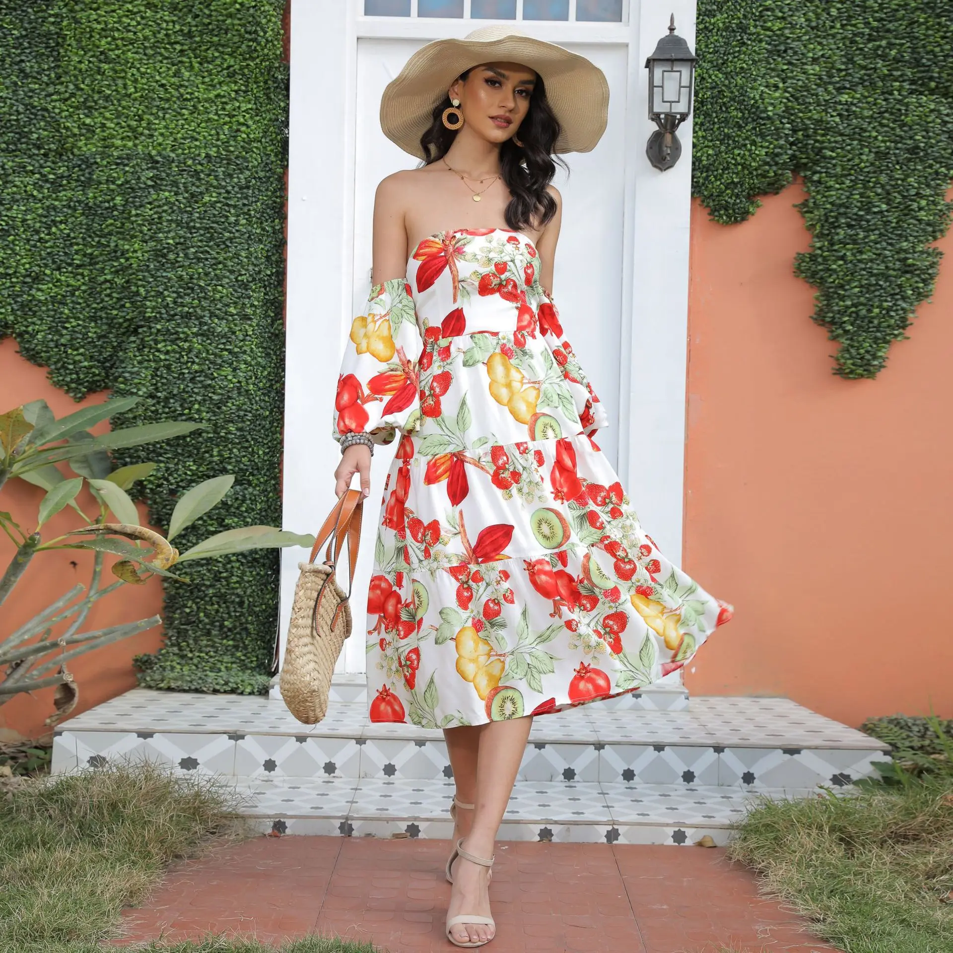 Sexy Lace Hollow Out Off Shoulder Lace Dress Dresses