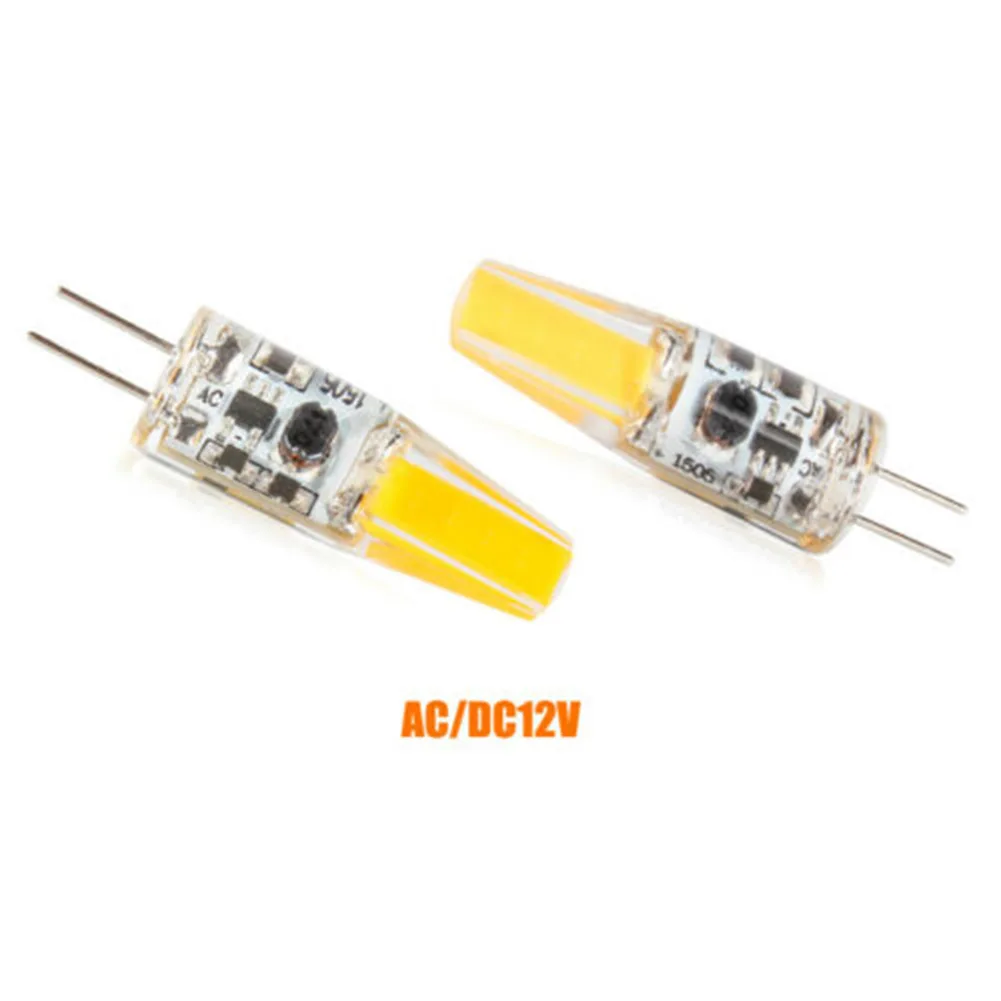 LED 전구 3000K 또는 6000K 3W 액세서리 COB DC12V 환경 할로겐 후드/냉장고/캐비닛 전구 교체 12V 3W, DC12V