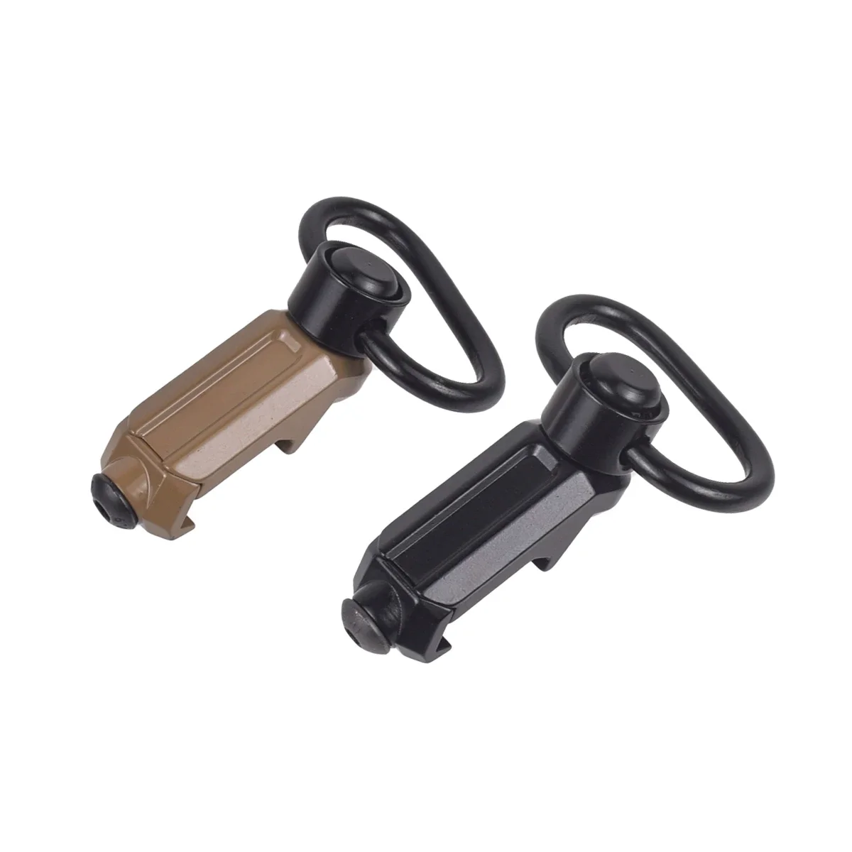 Tactical QD Sling Swivel Mount Heavy Duty Quick Detach Push Button Swivels For Two Point Sling Fit 20mm Picatinny Rail