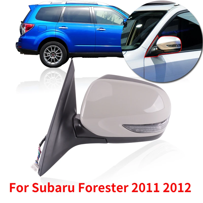Capqx 9wire Auto Folding Side Mirror For Subaru Forester 2011 2012