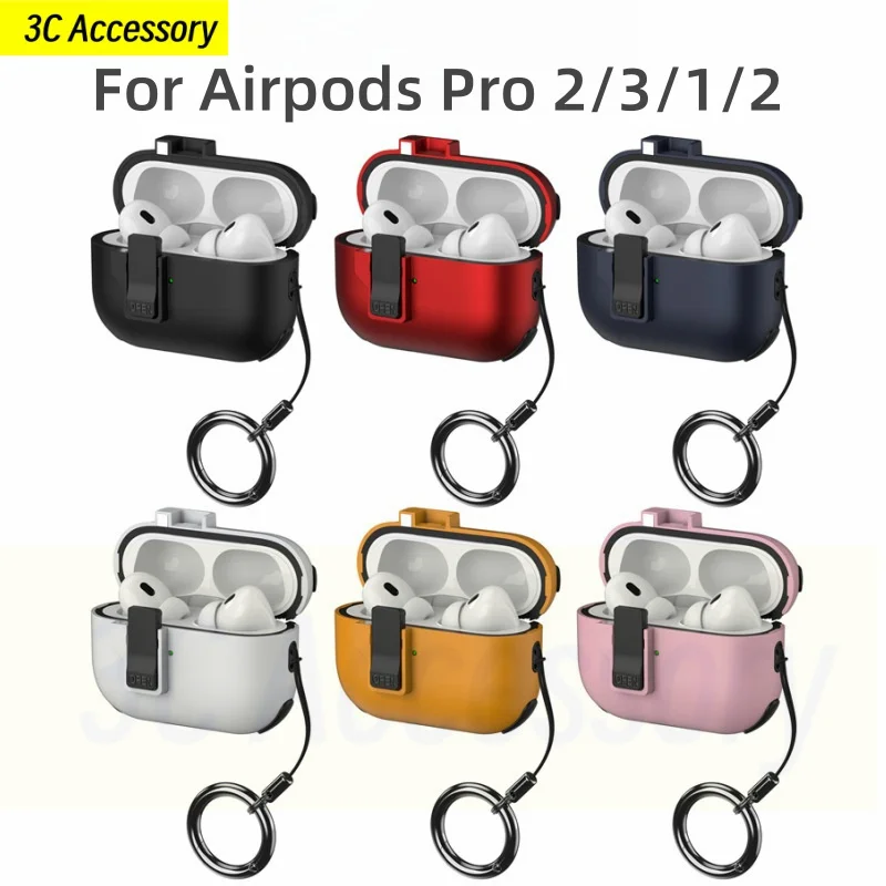 Nuovo Per Apple Airpods Pro 2 Type-C Coque Spring Cover Switch Lock Buckle Design Custodia Protettiva Per Airpods Pro 2/1/2/3 Funda