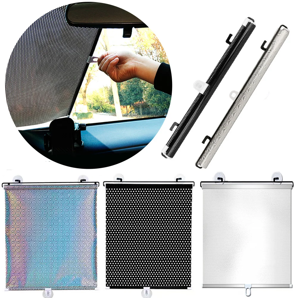 Retractable Windshield Sun Shade Front Windscreen Cover Suction Cup
