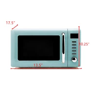 Microwave, Countertop Microwave with 8 Auto Cooking Times, 20 Liter 700 Watt Kitchen Appliance, 5 Power Levels, Turquoise 2