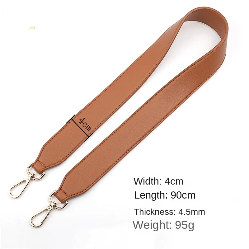 90CM Crossbody Shoulder Strap Modification Underarm Bag 4CM Widen PU Leather Short Strap Replacement Belt for Women's Armpit Bag