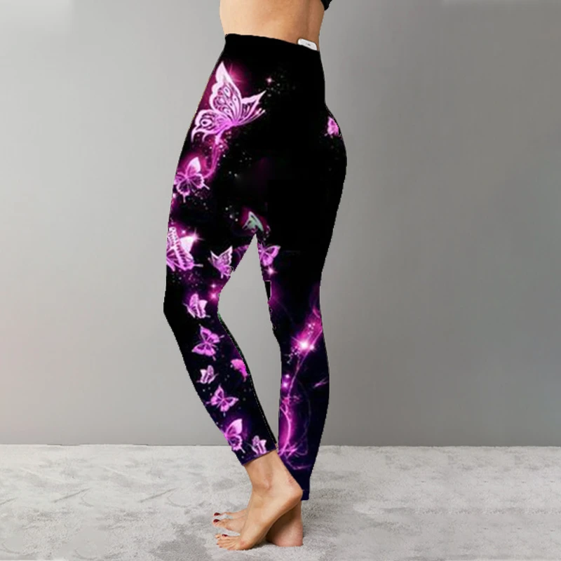 capri leggings Sport Seamless Leggings Women 3D Butterfly Printed Tights Yoga Pants Gym Legging Femme Workout Leggins Ladies Leginsy Damskie gym leggings