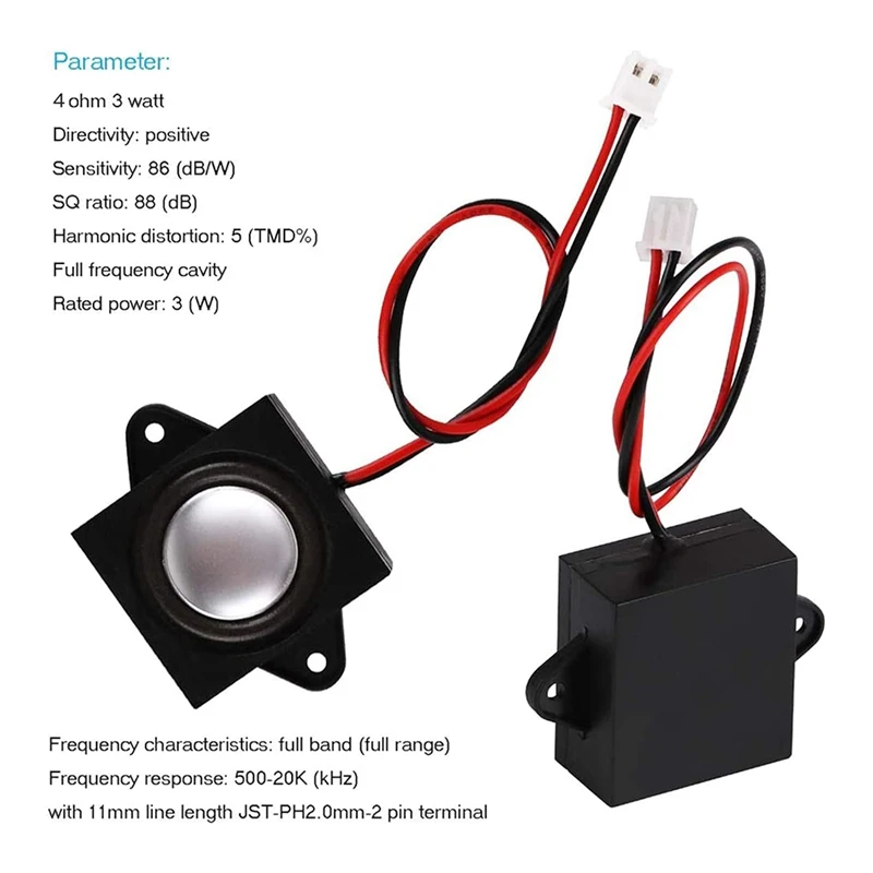 2831/3128 Speaker 4 Ohm 3 Watt 4R 3W Full Range Cavity Sound Speaker High Fidelity Replacement 6PCS
