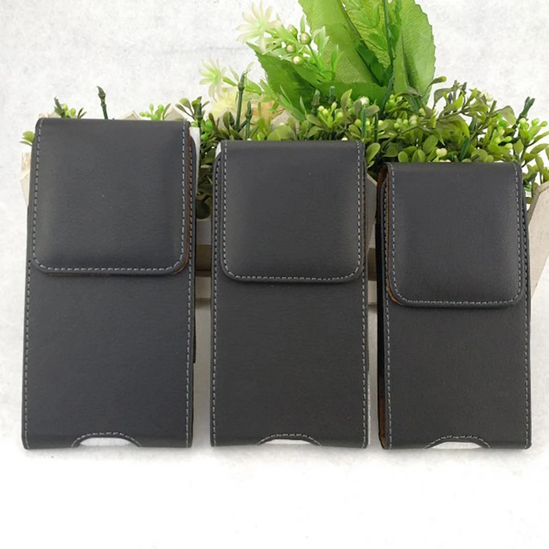 Leather Phone Holster Waist Bag for Men