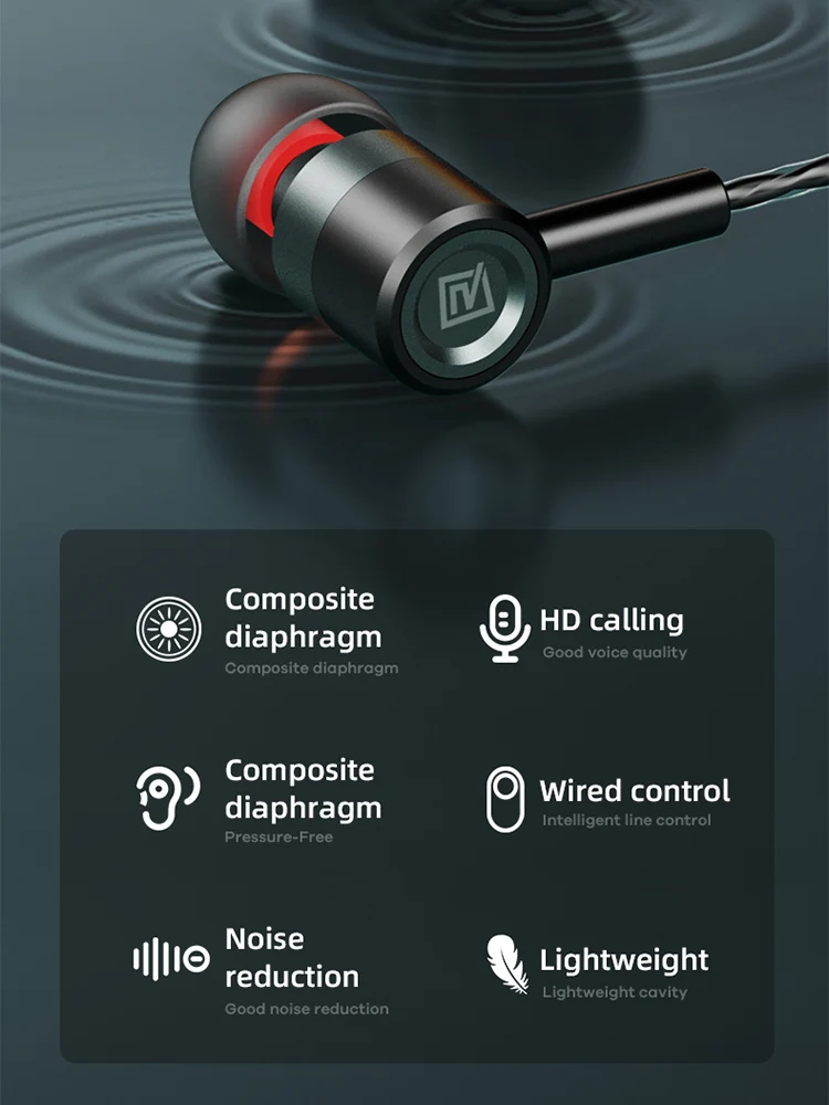 Remax Lightning Wired Headphones For Apple iPhone 14 Pro Max Earbuds 11 12 13 mini XS XR 8 Plus