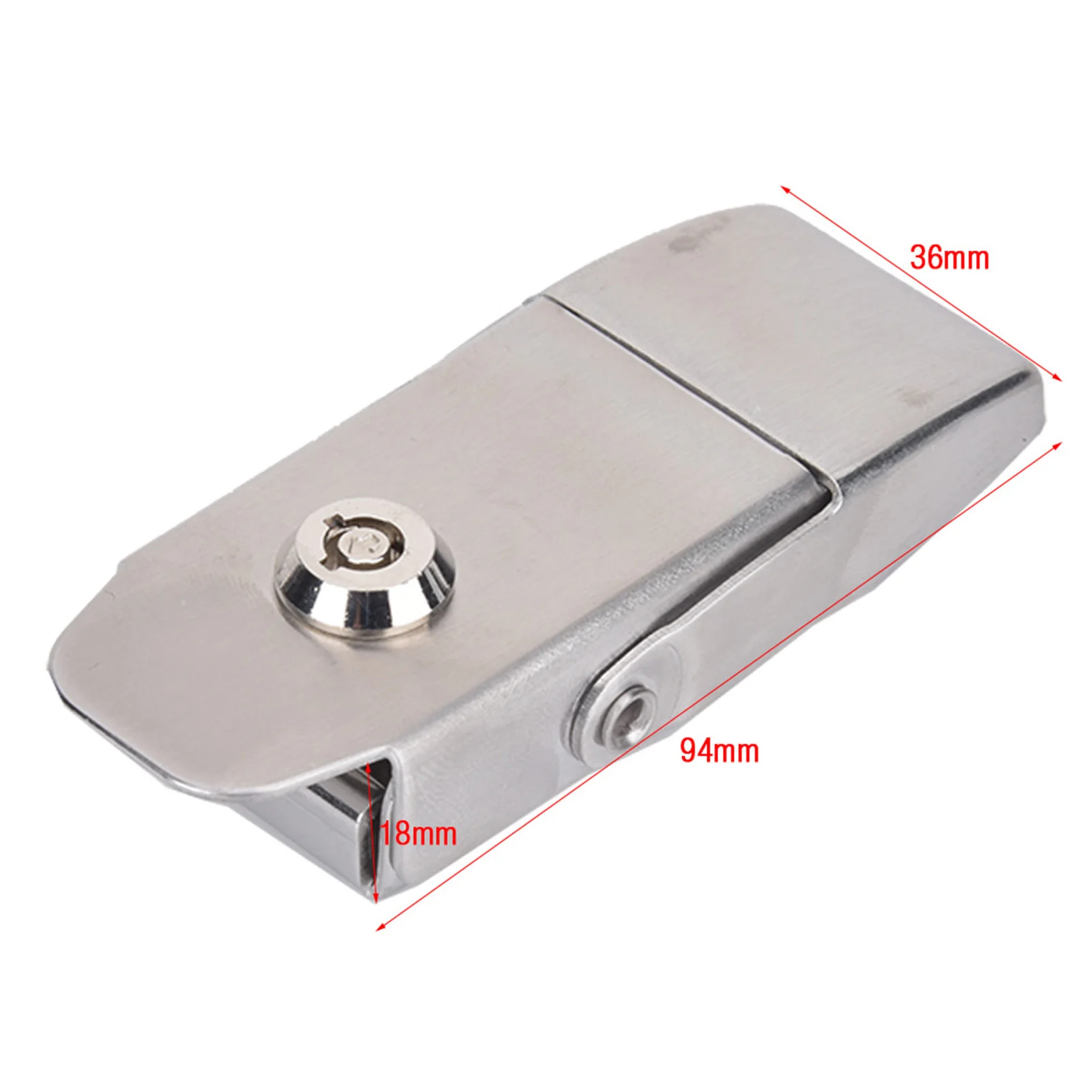 Spring Toggle Hasp Clamp Stainless Steel With Two Keys For Sliding Door Window Furniture Cabinet Drawer Locking furniture hardware,toggle latches,jewelry box hasps,buckle clamp
