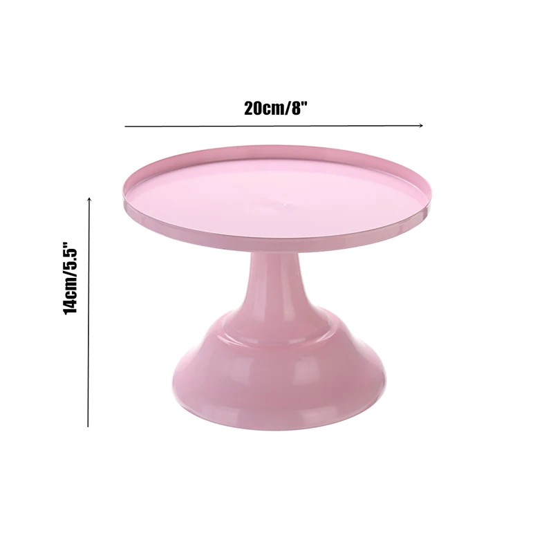 8 Inch Round Cake Stand Wrought Iron Exquisite Cake Rack Base Dessert Stand Round Display Wedding Birthday Cupcake Holder