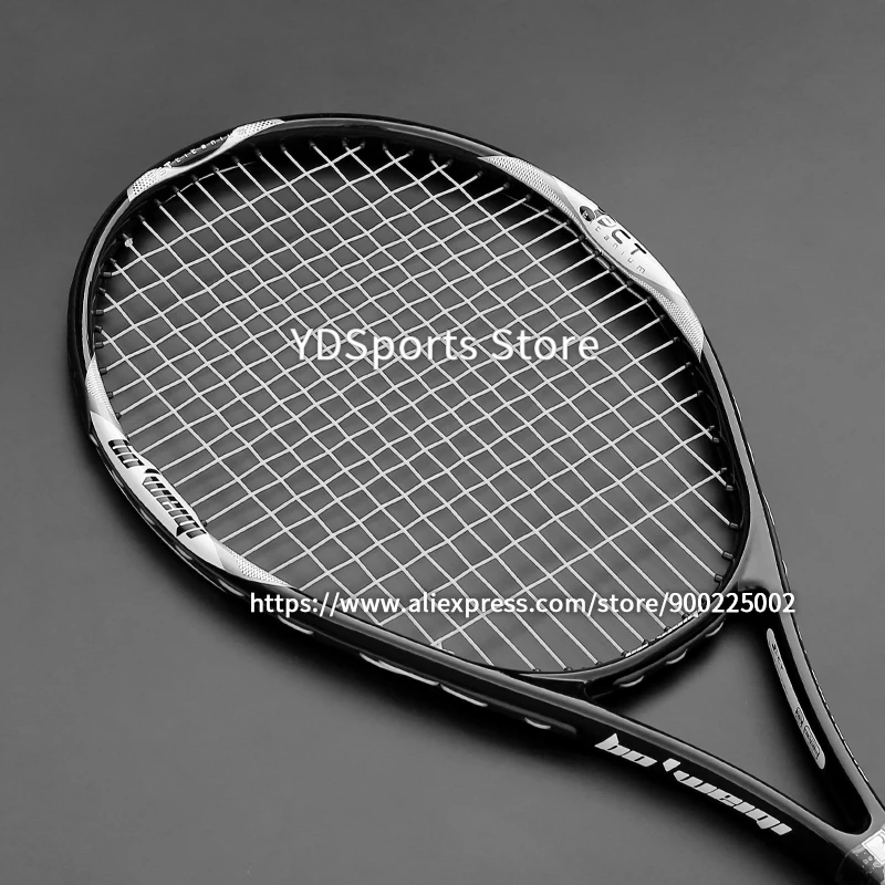 High Quality Carbon Aluminium Alloy Strung Tennis Racket For Adult Tenis Rackets 4-1/4 Inch Strings Bag Raquet Padel Men Women