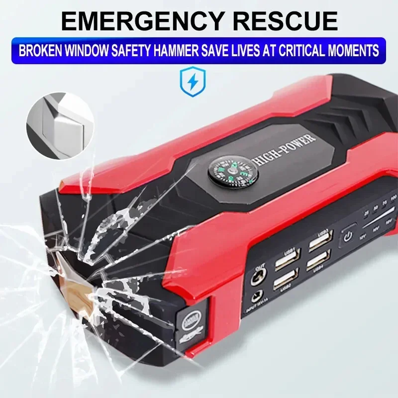 28000mAh Car Jump Starter Device 12V Portable Power Bank Automotive Battery Charger Car Battery Starter Electrical Appliance