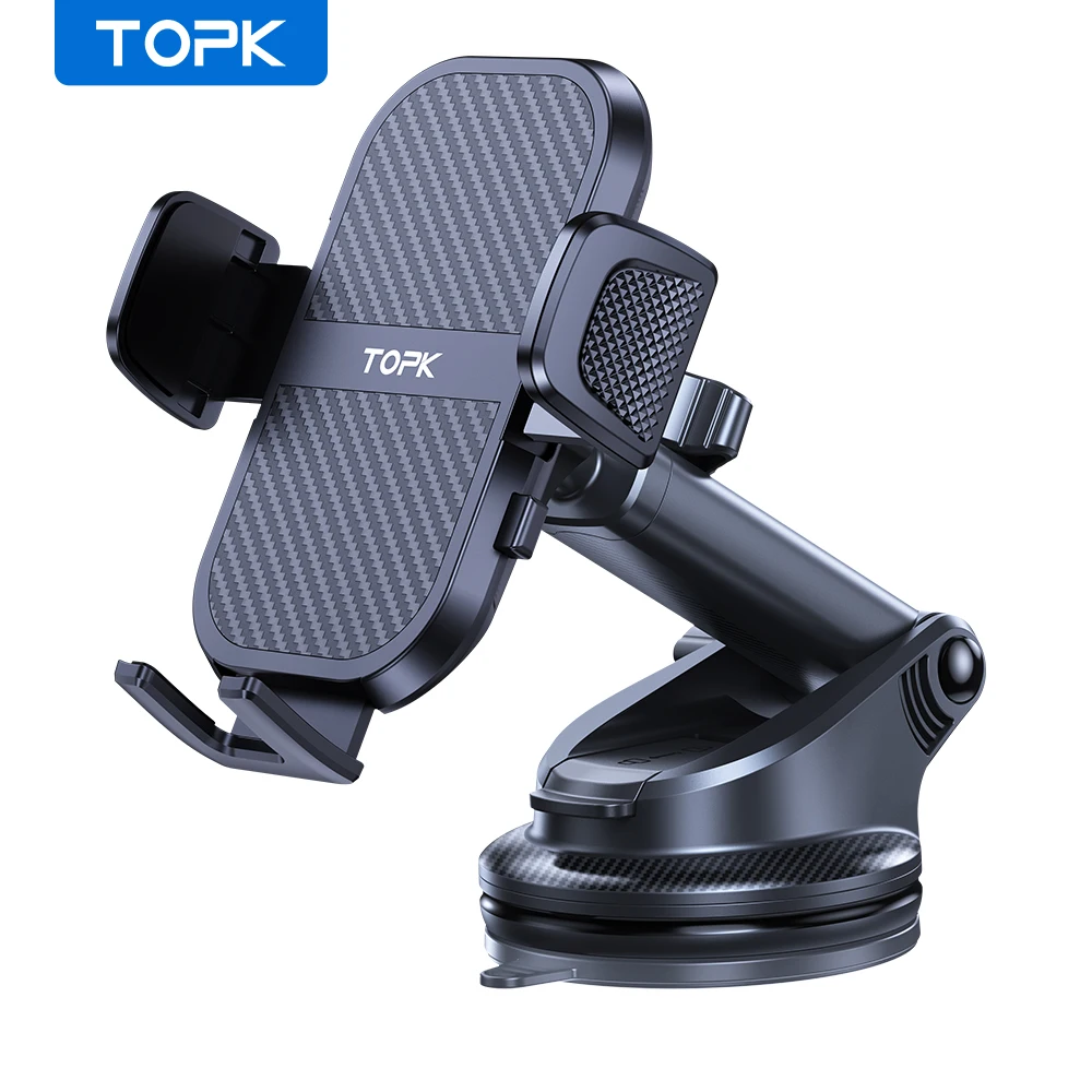 Car Phone Holder Mount Adjustable Cradle 360° Rotation for Car Dashboard/Windscr