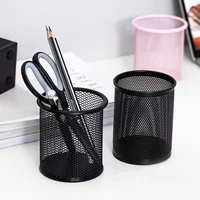 Multifunction Round/Square Mesh Pen Pot Multicolor Pen Holder Desk Tidy Stationery Organiser Pencil Storage Stationery Organiser 3