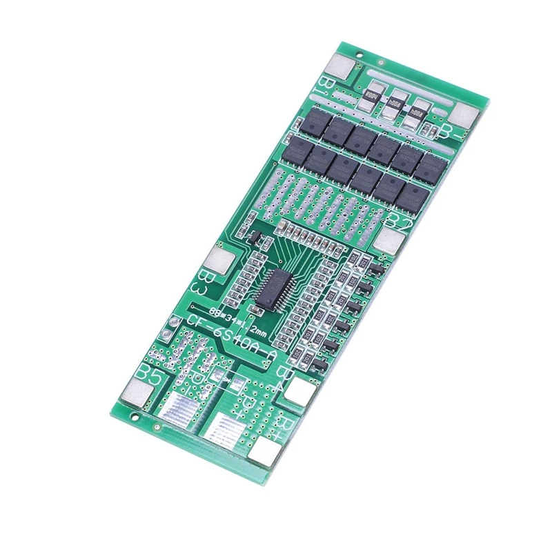 

10X 24V 6S 40A 18650 Li-Ion Lithium Battery Protect Board Solar Lighting Bms Pcb With Balance For Ebike Scooter