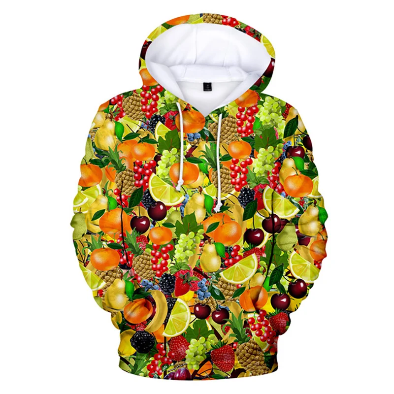 

Funny Graphic Fruits Hoodies Banana 3D Print Men Women Streetwear Hoodie Oversized Pullovers Hooded Sweatshirts Kids Clothing